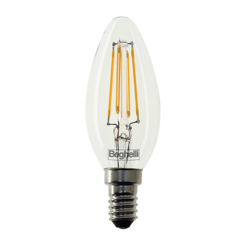 BEGHELLI 56419 Lampada LED Oliva Zafiro 6W E14 4000K
