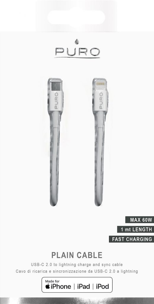 PURO CAPLTUSBCWHI Cavo USB-C a Lightning MFI Apple 1m Bianco
