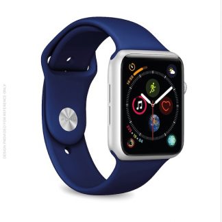 PURO AW44ICONDKBLUE Cinturino Apple Watch 42-44mm Silicone Dark Blue