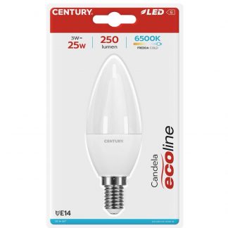 CENTURY ELM1031464BL LED E14 3W 6400K 250LM IP20 Candela
