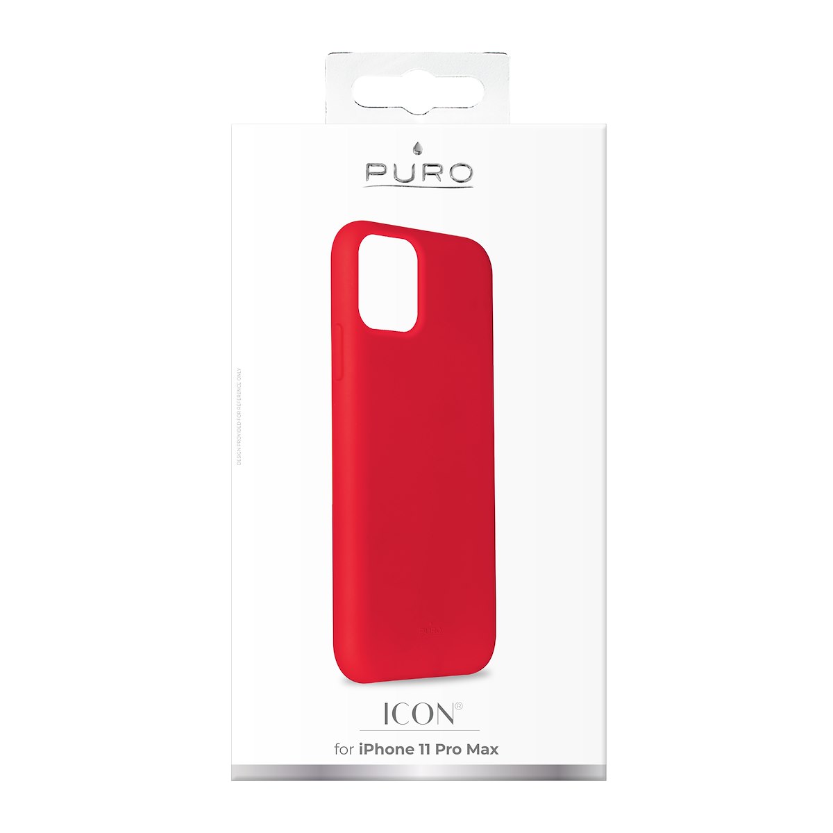 PURO IPCX6519ICONRED Cover Silicone Liquido per iPhone 11 Pro Max Rossa - immagine 3
