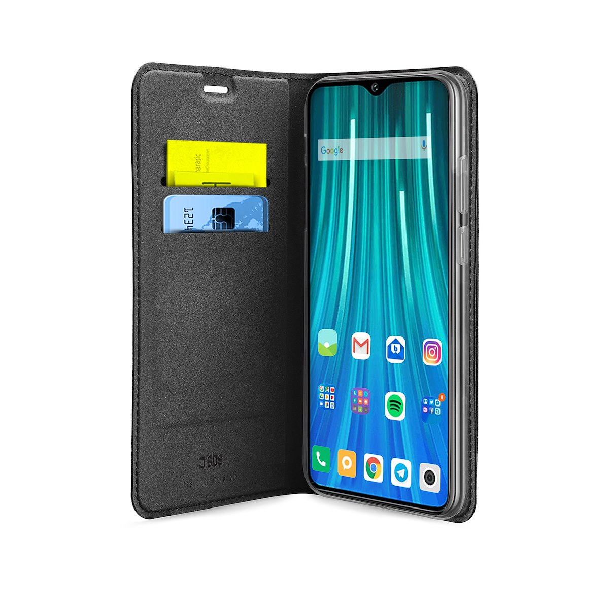 SBS TEBKLITEXIRNO8PK Custodia Libro Wallet Lite Nera per Xiaomi Redmi Note 8 Pro