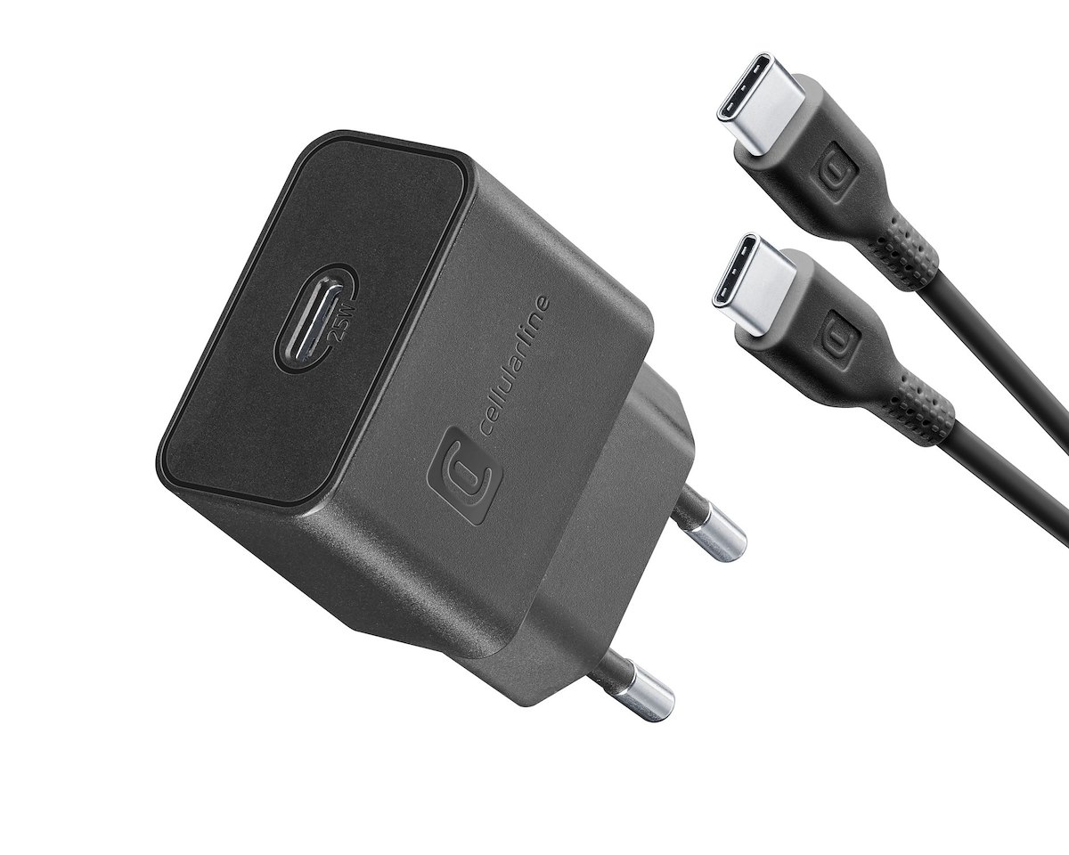 CELLULAR LINE ACHSMKITC2CPD25WK Caricab. rete Samsung SuperFast + cavo USB-C BK