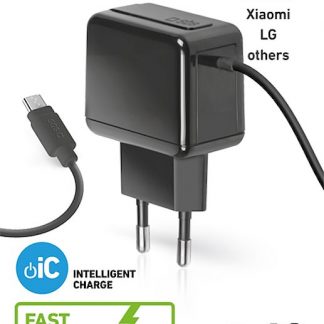 SBS PROTRAVMICRO2A: Caricabatterie da viaggio con cavo Micro USB 2A, nero