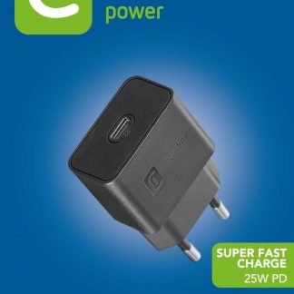CELLULAR LINE ACHSMUSBCPD25WK Caricabatterie Rete USB-C 25W Nero per Samsung