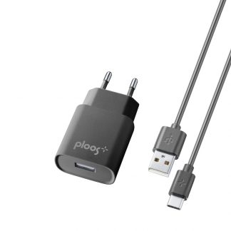 CELLULAR LINE PLTCKIT2ATYCK Kit Caricabatterie Rete 2A USB-C Nero