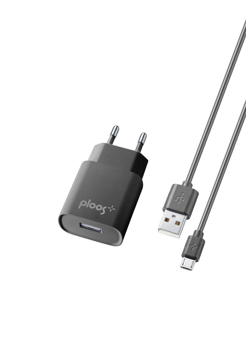 CELLULAR LINE PLTCKIT1AMUSBK Kit Caricabatterie Rete 1A Micro USB Nero