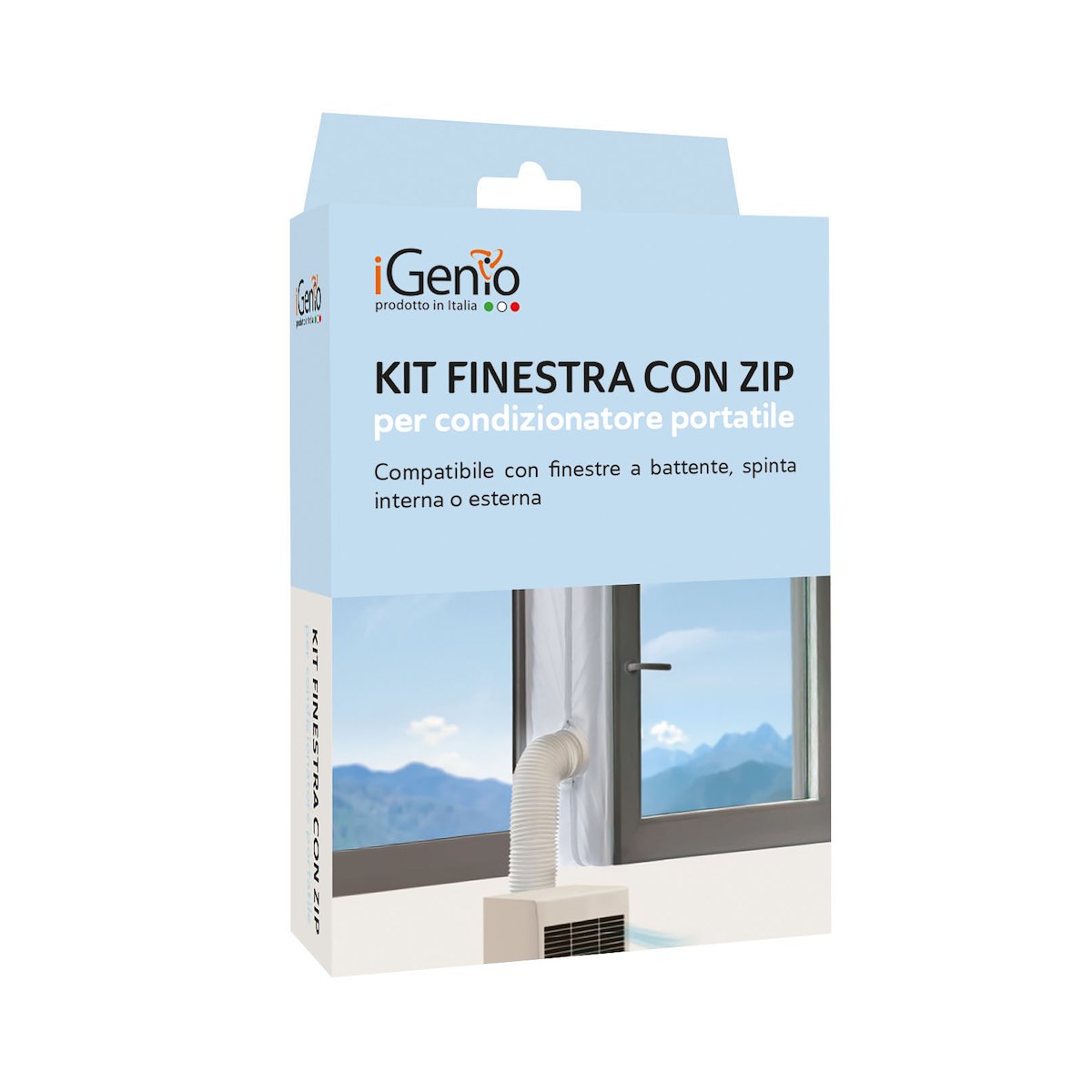 I-GENIO 903: Kit Finestra con Zip per Condizionatore Portatile