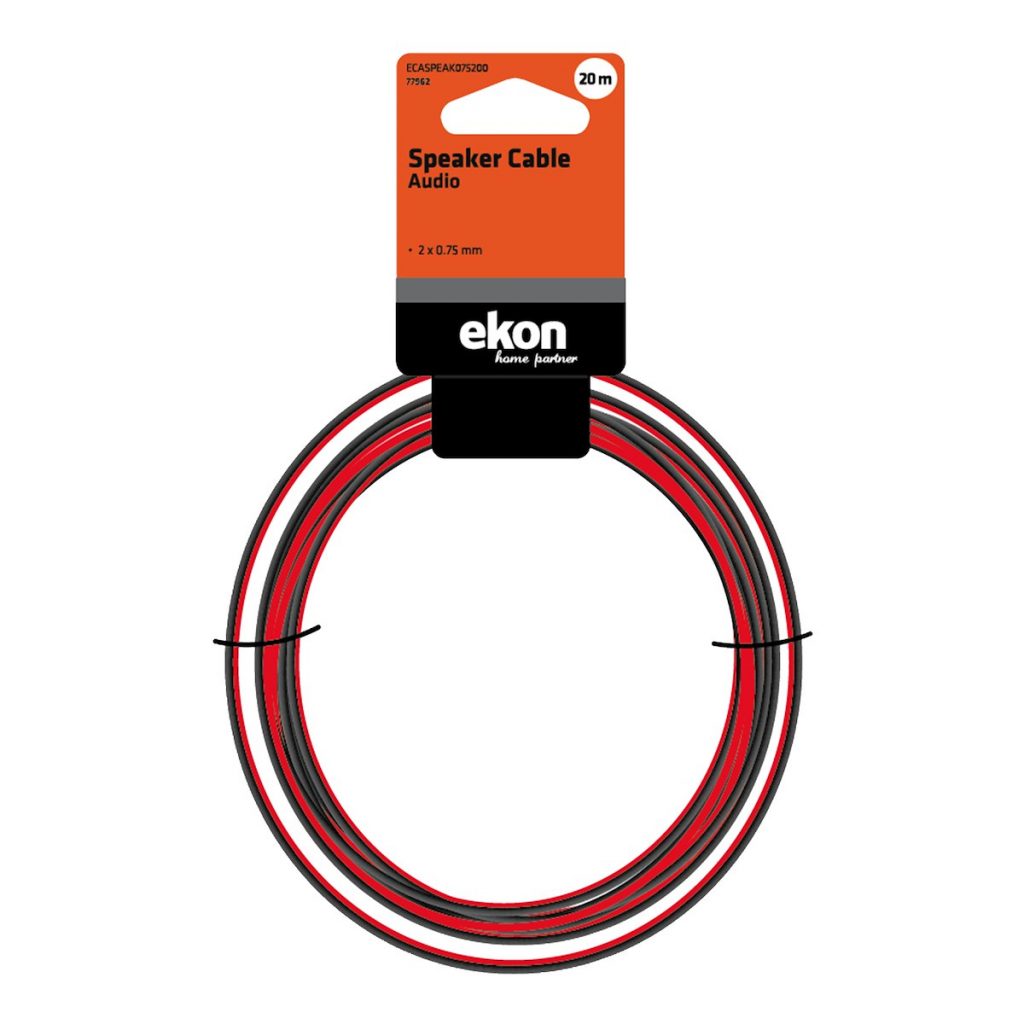 EKON ECASPEAK075200 Cavo Speaker 2x0.75 20m Audio