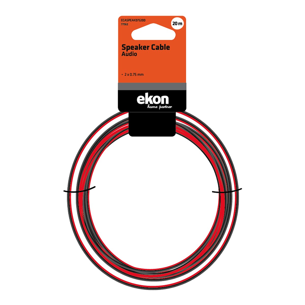 EKON ECASPEAK075200 Cavo Speaker 2x0.75 20m Audio