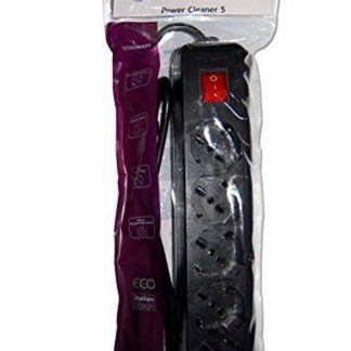 TECNOWARE FMP5IIG Multipresa 5 Schuko 250V-10A con interruttore nero