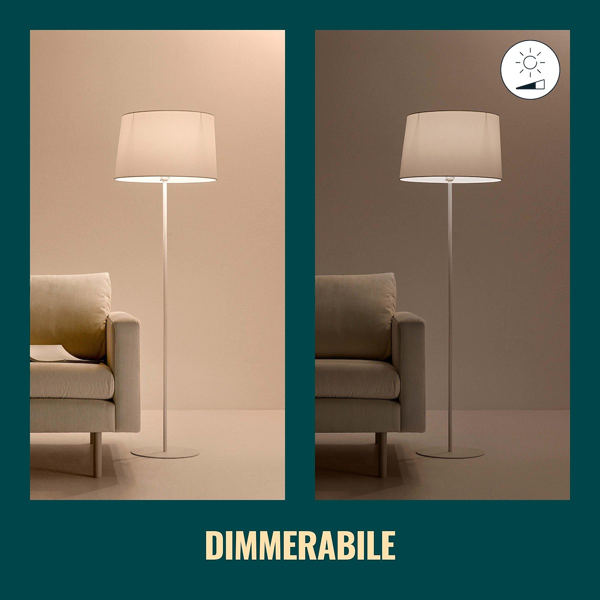 WIZ 929002450232 Lampada LED Dim Goccia Smerigliata 60W E27 2pz - immagine 5