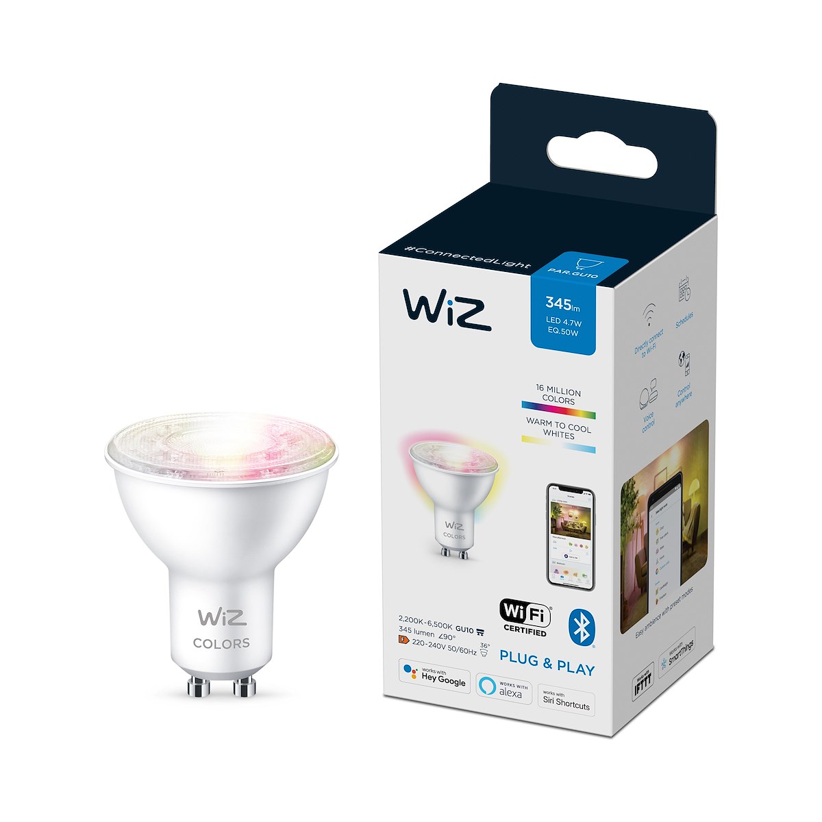 WIZ 929002448402 Lampada LED Colore Faretto 50W GU10