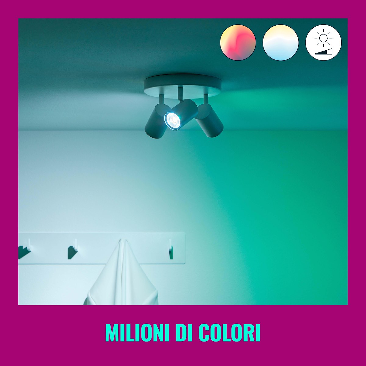 WIZ 929002448402 Lampada LED Colore Faretto 50W GU10 - immagine 4