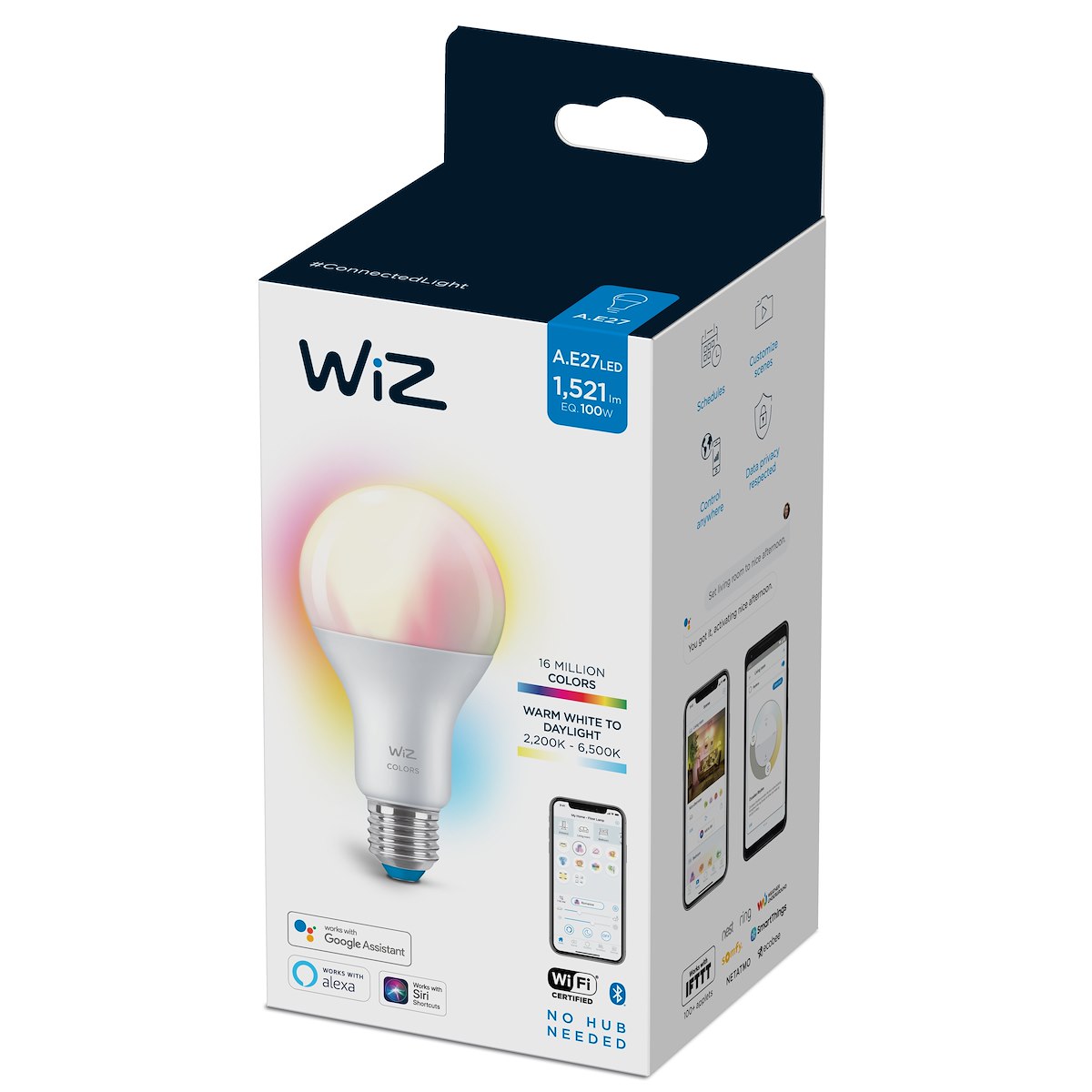 WIZ 929002449702 Lampada LED Goccia Smerigliata Color 100W E27