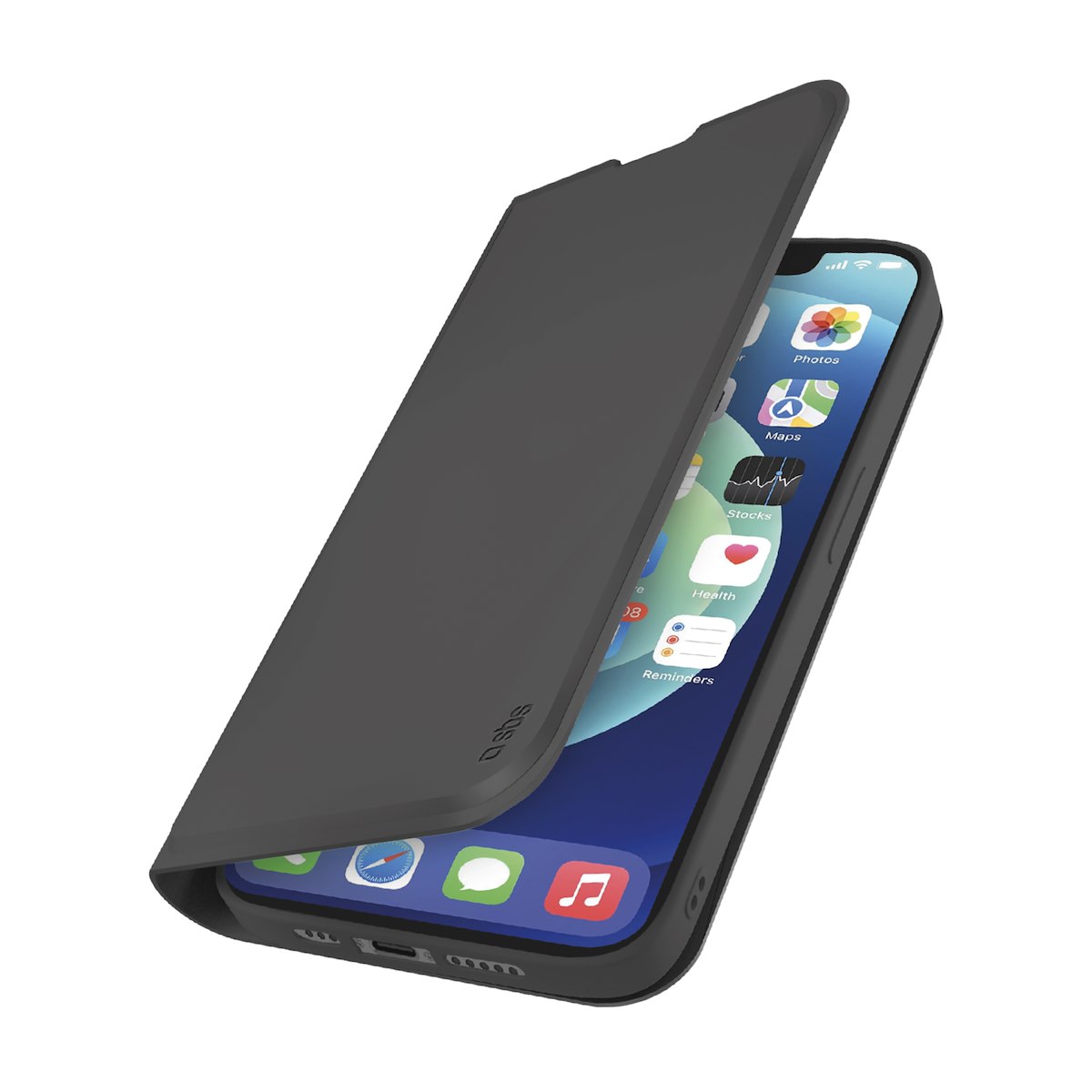 SBS TEBKLITEIP12MK Cover Wallet Lite per iPhone 12/12 Pro, Nero