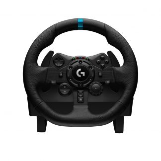 LOGITECH G923 Kit Volante Racing in Pelle e Pedali per PS5-PS4 e PC