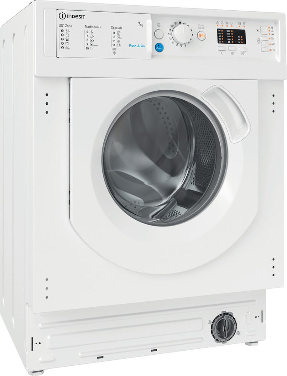 INDESIT BIWMIL71252EUN Lavatrice Incasso 7kg 1200giri Classe E Display LED - immagine 2
