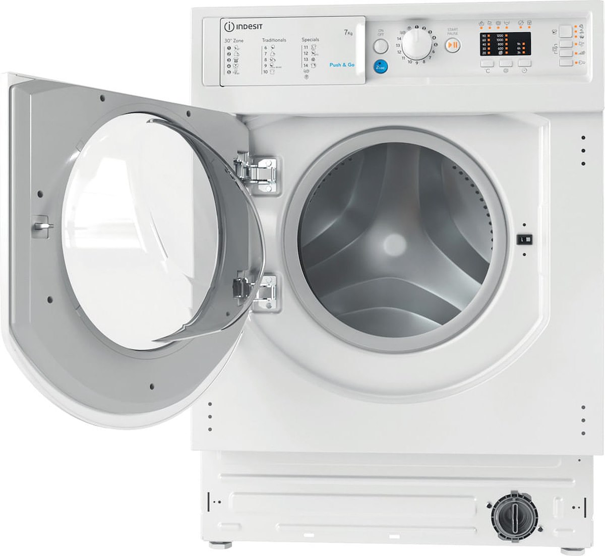 INDESIT BIWMIL71252EUN Lavatrice Incasso 7kg 1200giri Classe E Display LED - immagine 3