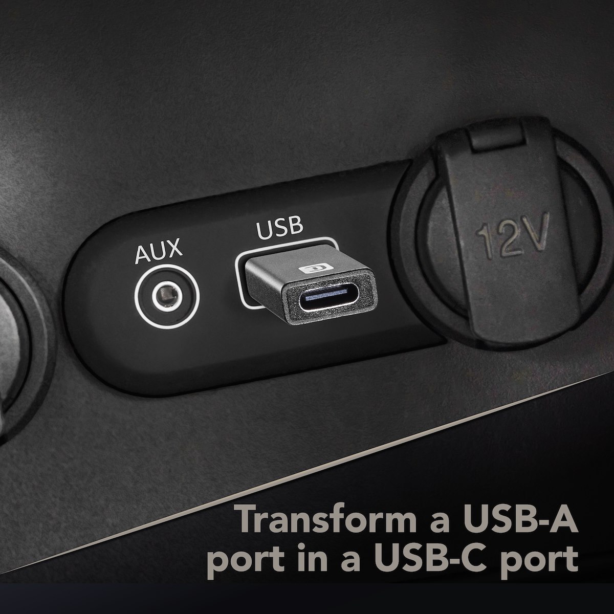 CELLULAR LINE USBC2ACARADAPTERK Adattatore Auto USB-C Nero - immagine 2