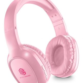 Cellular Line Music Sound Basic Rosa Cuffia Bluetooth con Microfono
