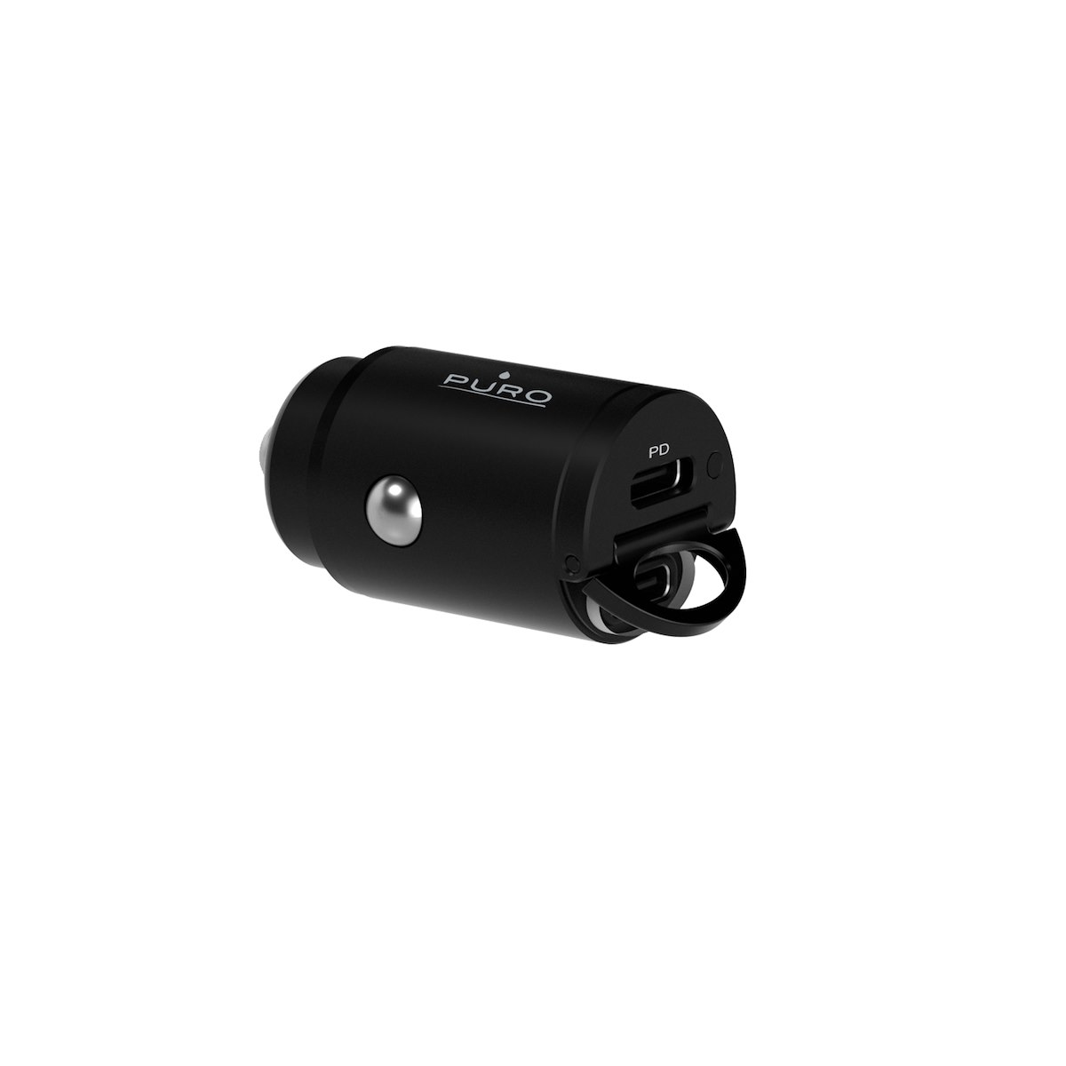PURO FCMCHUSBCC30WBLK Caricabatterie Auto USB-C Fast Charger