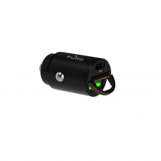 PURO FCMCHUSBAC30WBLK Caricabatterie Auto USB-A Fast Charger