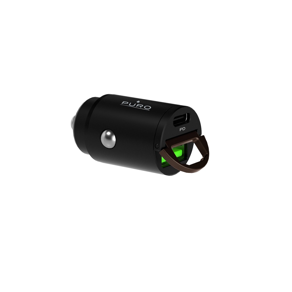 PURO FCMCHUSBAC30WBLK Caricabatterie Auto USB-A Fast Charger