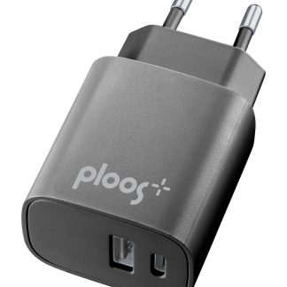 CELLULAR LINE PLTC2USBPD20WK Caricabatterie Rete Dual USB+USB-C 20W PD Nero