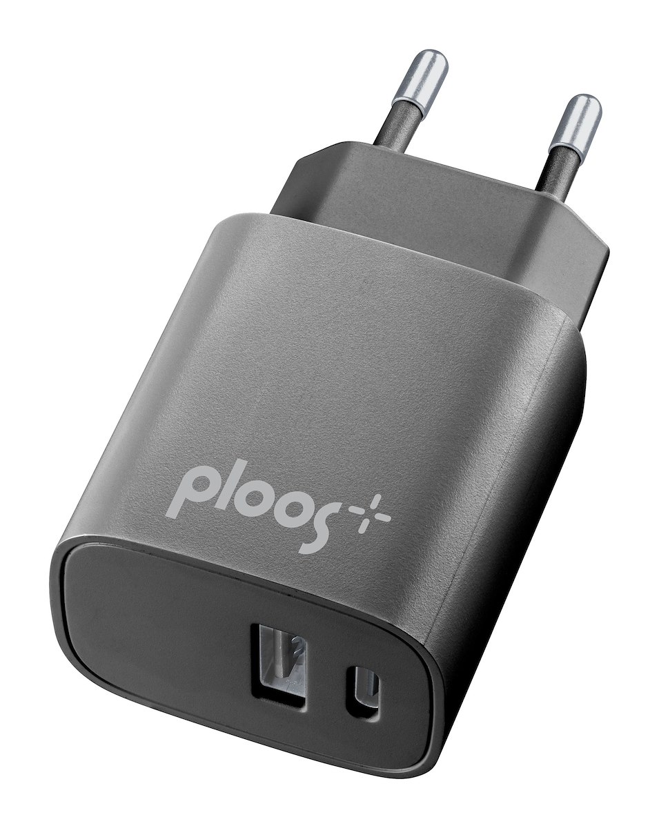 CELLULAR LINE PLTC2USBPD20WK Caricabatterie Rete Dual USB+USB-C 20W PD Nero