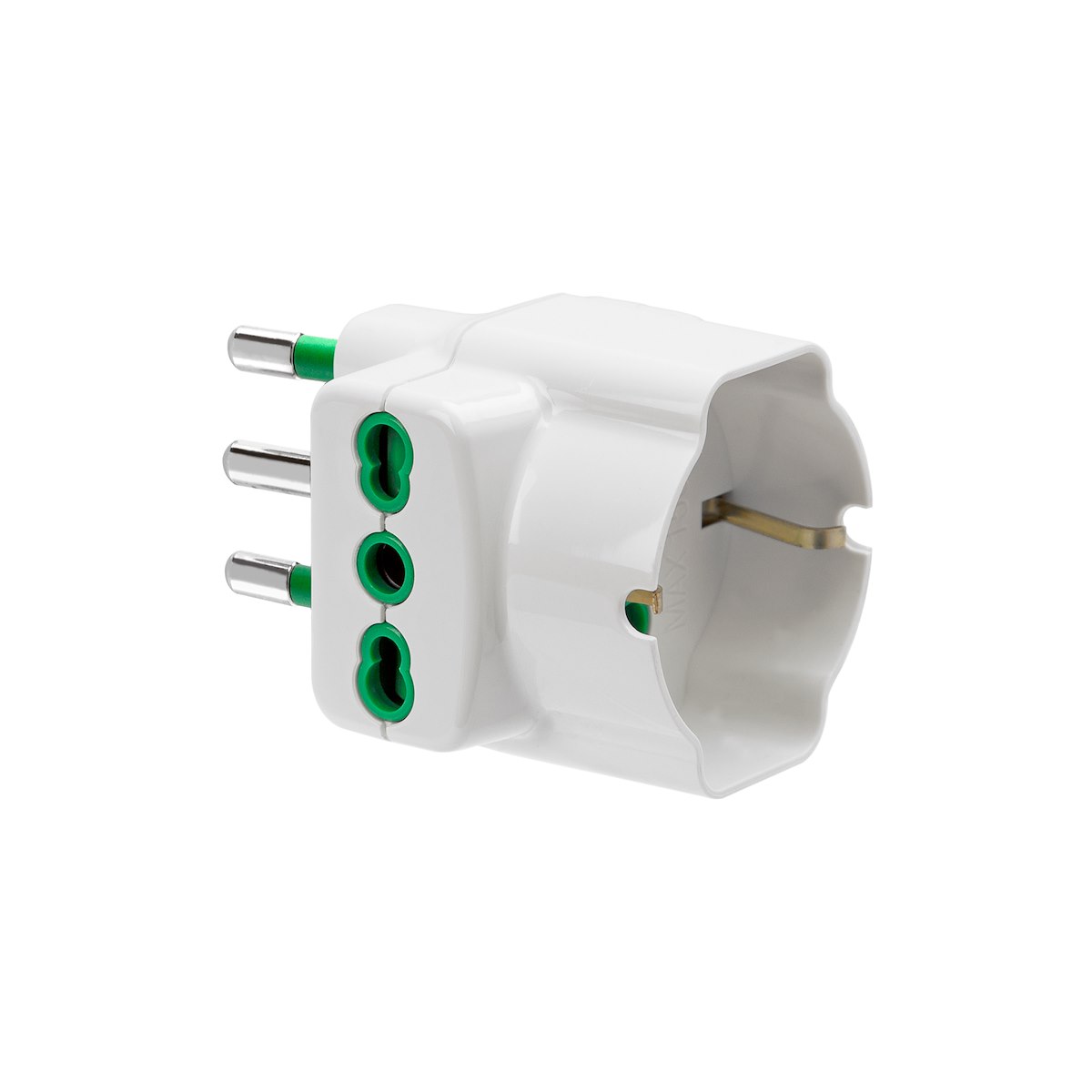 EKON ECELADA2BIIT1BIDE16 Adattatore 3 verticali 2P+T 16A 2 bipasso ITA-TED