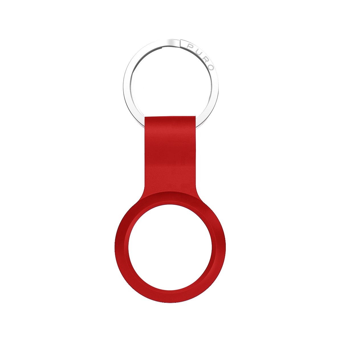 PURO ATICON1RED Custodia in silicone rosso per AirTag