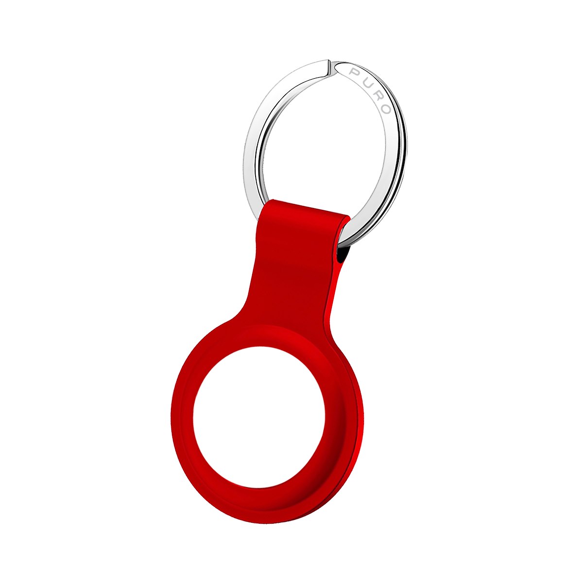 PURO ATICON1RED Custodia in silicone rosso per AirTag - immagine 2