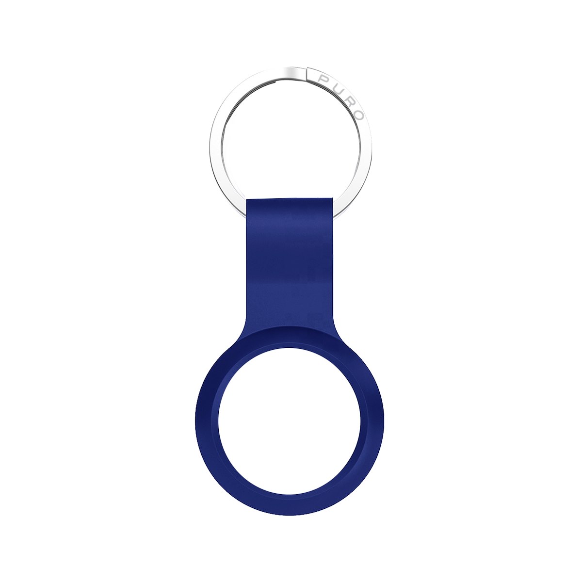 PURO ATICON1DKBLUE Custodia AirTag Silicone Blu
