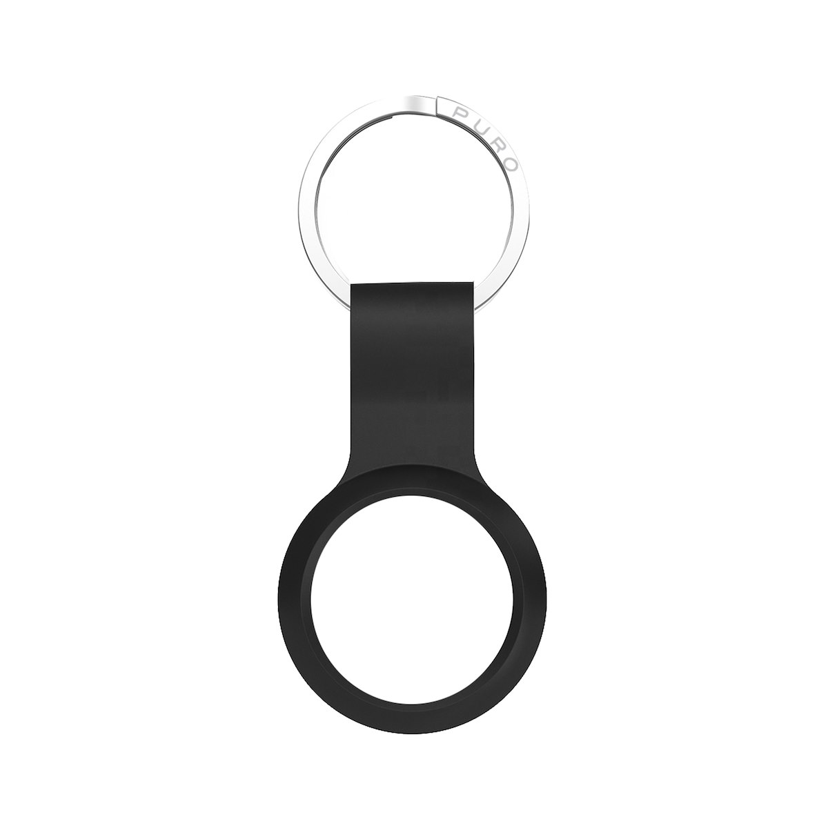 PURO ATICON1BLK Custodia in silicone nero per AirTag - immagine 2