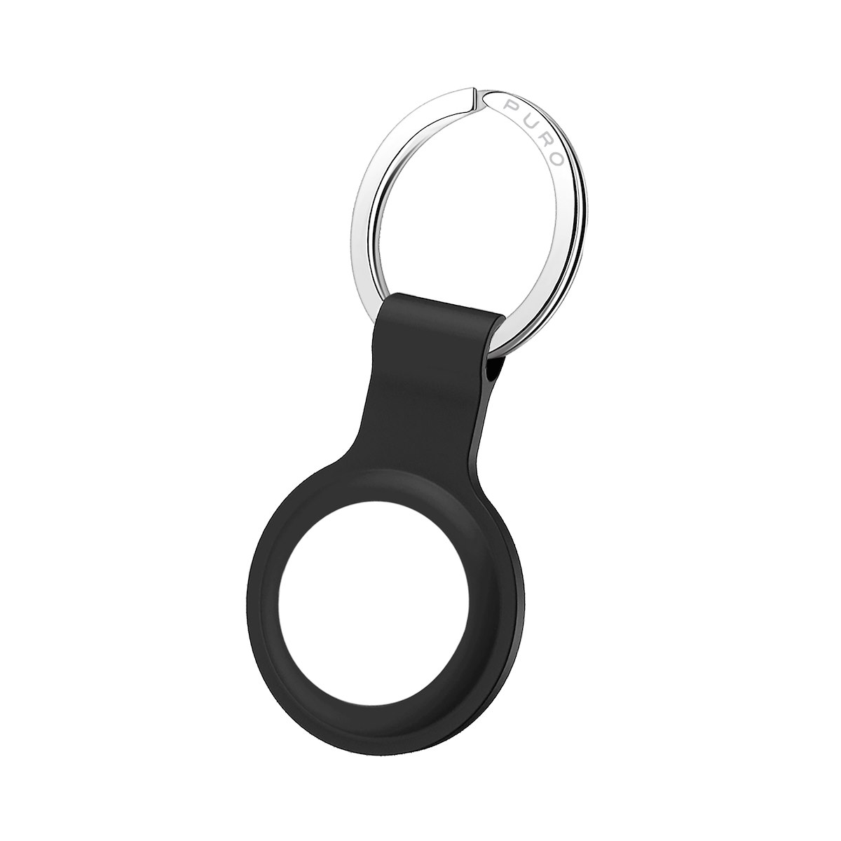 PURO ATICON1BLK Custodia in silicone nero per AirTag - immagine 3