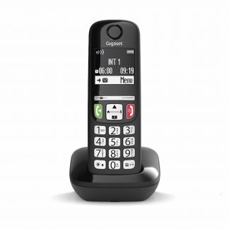 GIGASET E270BLACK Cordless, 2 Voci, Memoria 100 Numeri, Eco