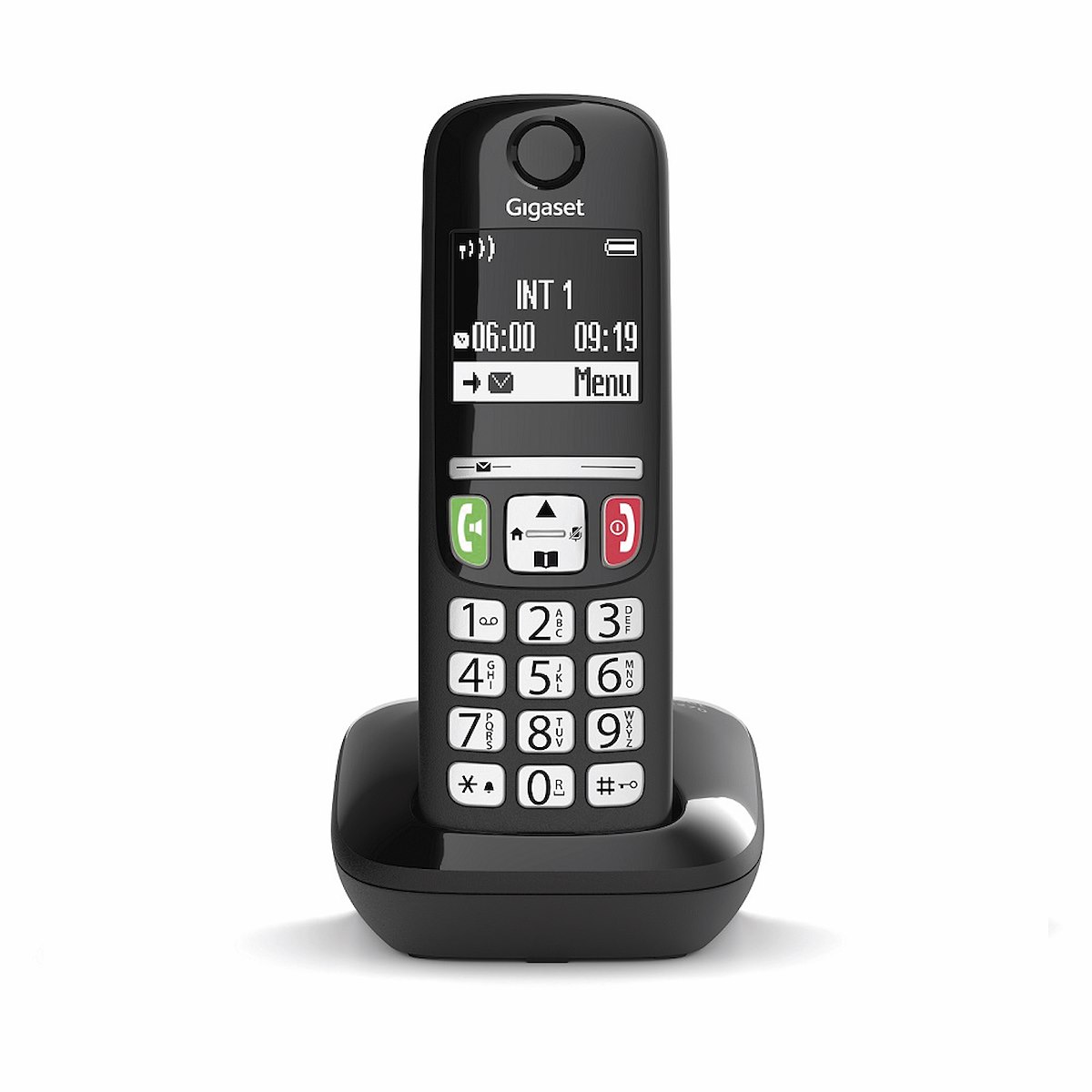 GIGASET E270BLACK Cordless, 2 Voci, Memoria 100 Numeri, Eco