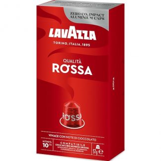 Lavazza 7004 Confezione 10 Capsule Caffe Compatibili Nespresso Alu Qualita Rossa