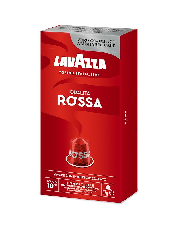 Lavazza 7004 Confezione 10 Capsule Caffe Compatibili Nespresso Alu Qualita Rossa