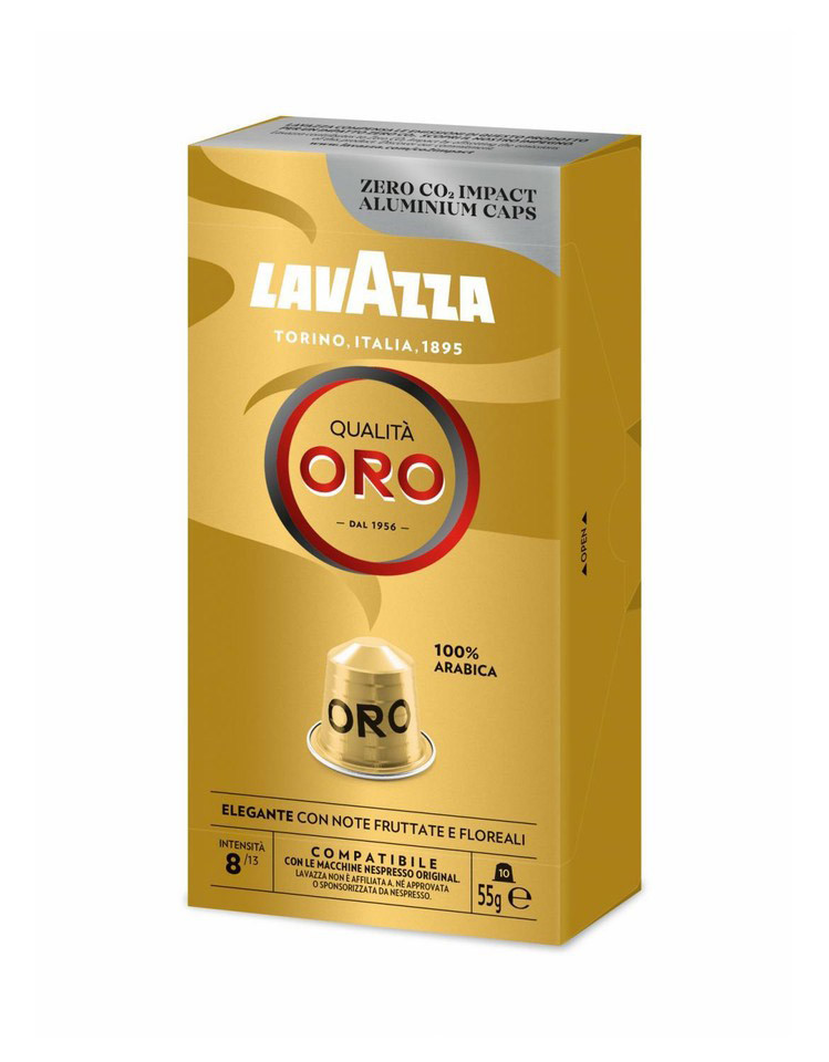 Lavazza 7001 Confezione 10 Capsule Caffe Compatibili Nespresso Alu Qualita Oro