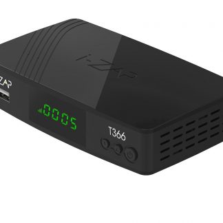 I-ZAP T366 Ricevitore DVB-T2 HEVC HDMI SCART USB Nero