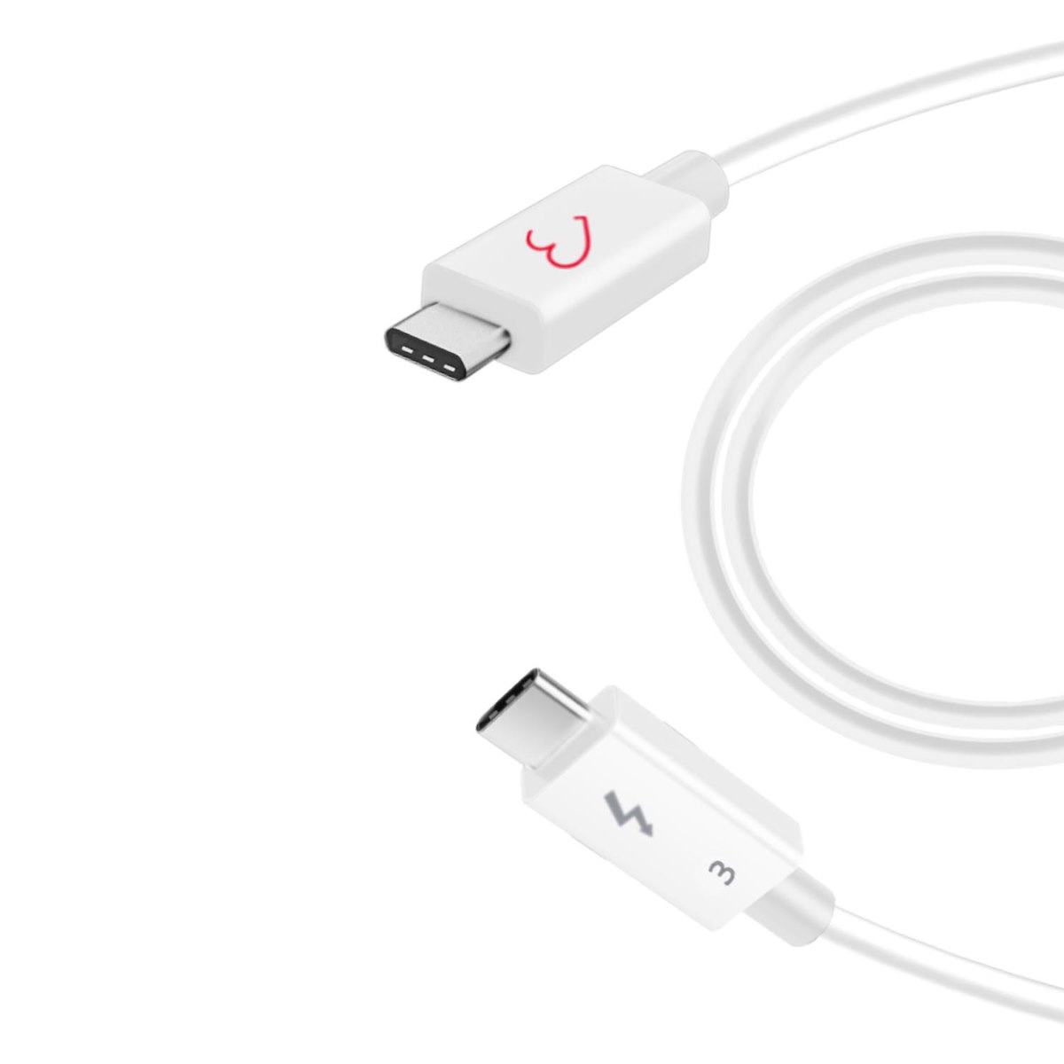 EVA FRUIT CBLTHUN50W Cavo Thunderbolt 3 Type-C 50cm Bianco
