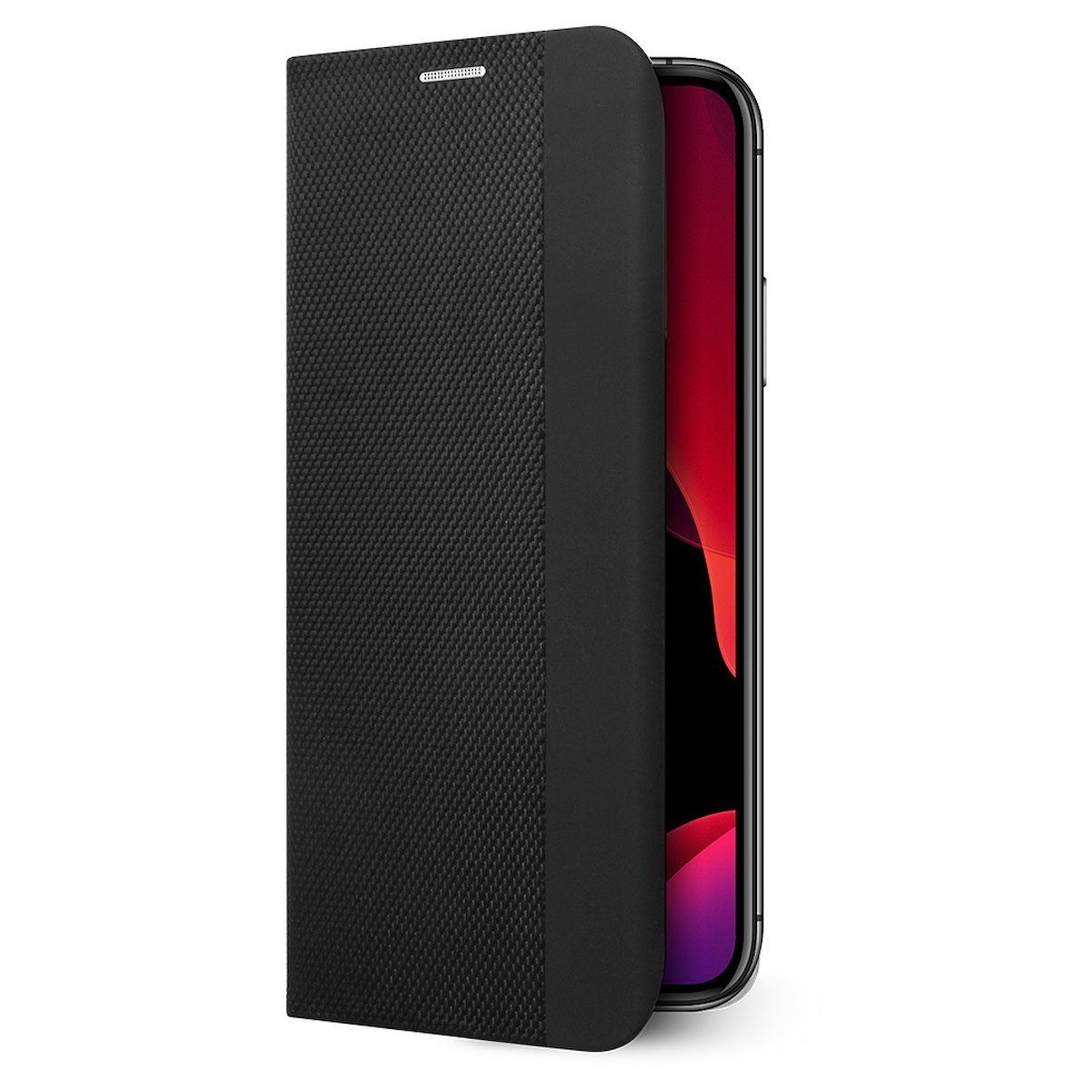 AREA CSTTPUM7059BKK Cover Libro TPU Classic per iPhone 13 Mini, Nero