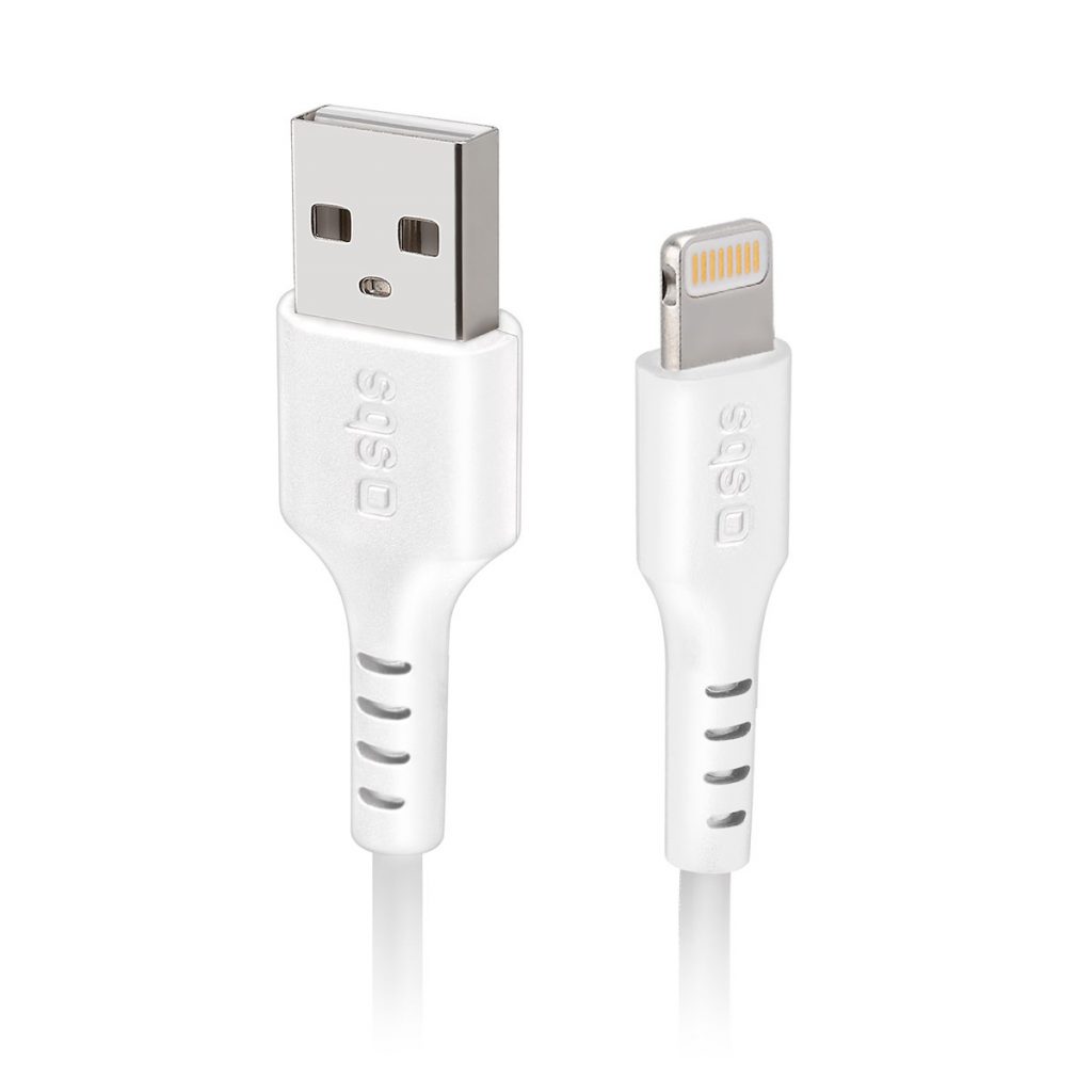 SBS TECABLEUSBIP5289W Cavo Dati USB 2.0 a Lightning Bianco