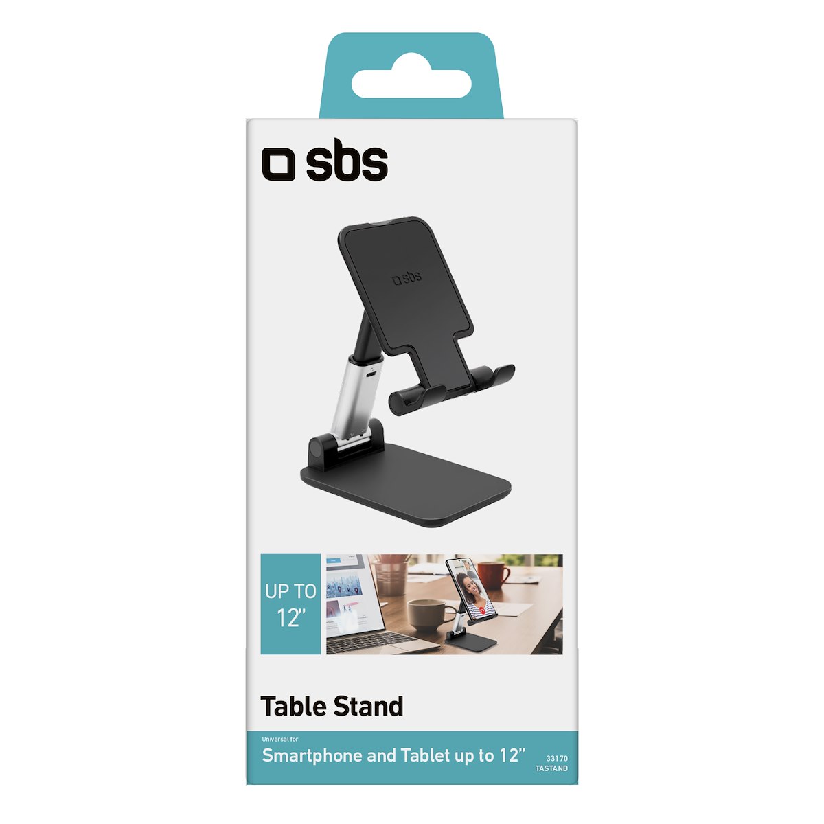 SBS TASTAND Supporto da Scrivania per Dispositivi fino a 12 - immagine 3