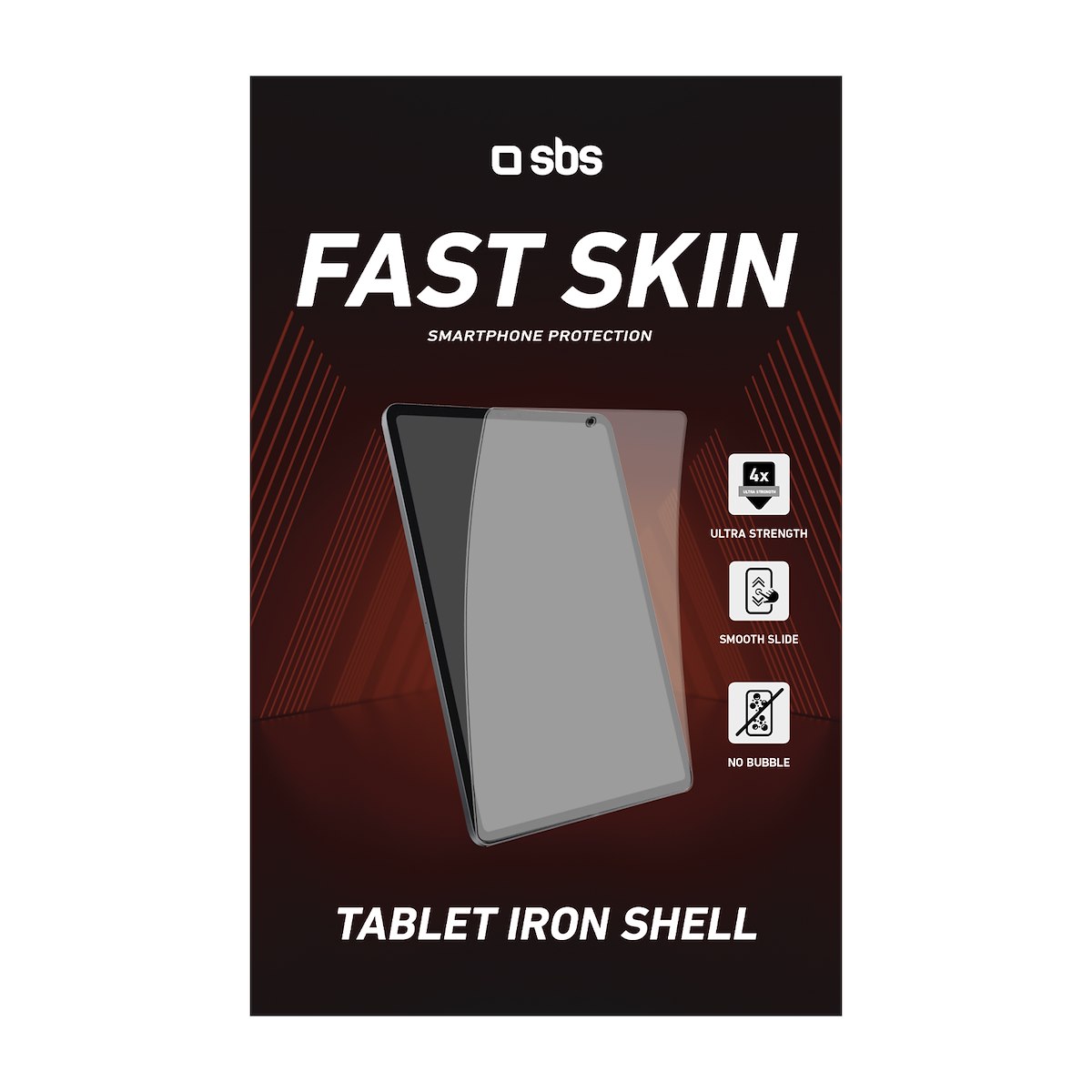 SBS TEFSTSKINTABSHEETIR Pellicola Tablet Iron Shell Material Fastskin 10pz - immagine 2