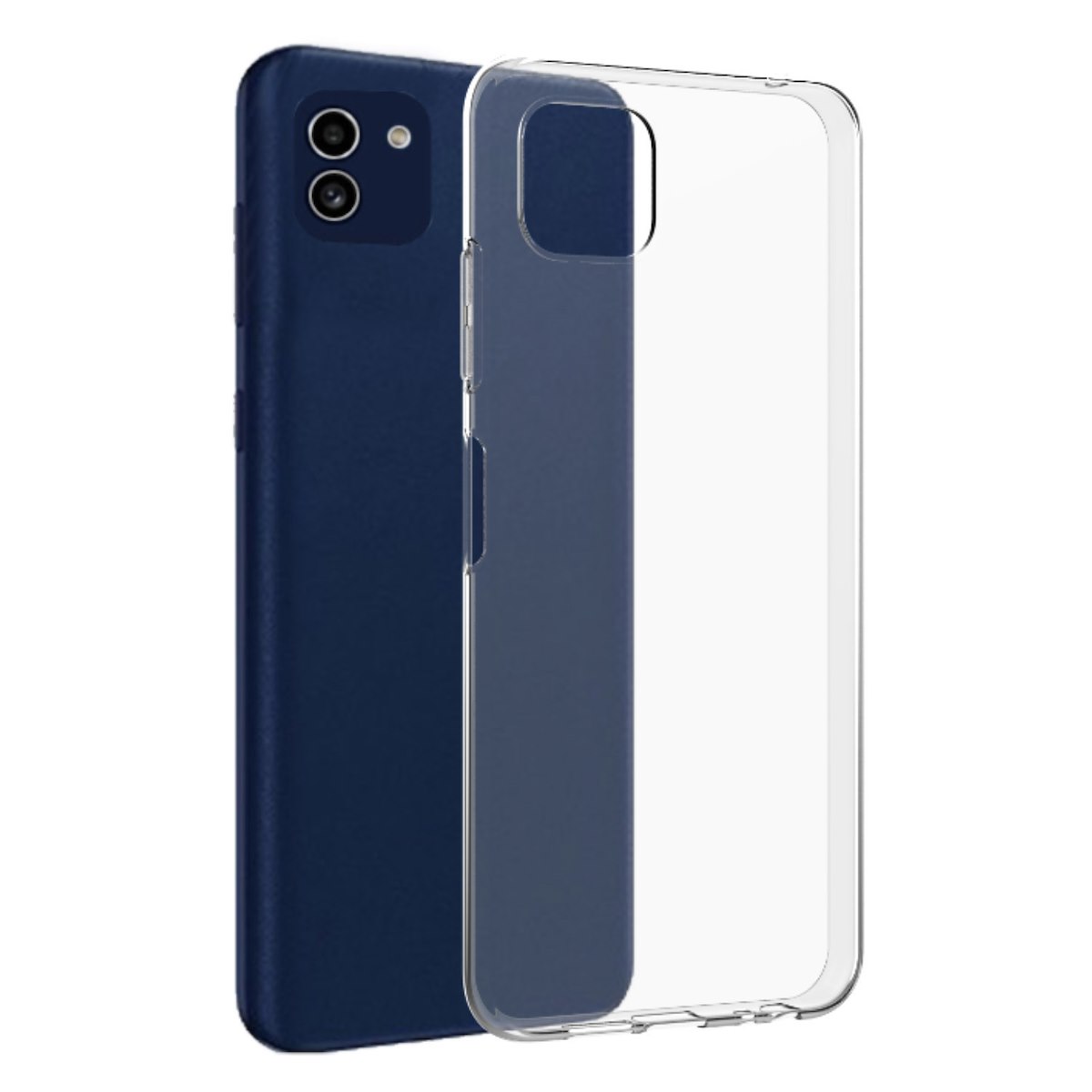 AREA TPUSA9111YC Cover Trasparente Anti-Ingiallimento per Galaxy A03