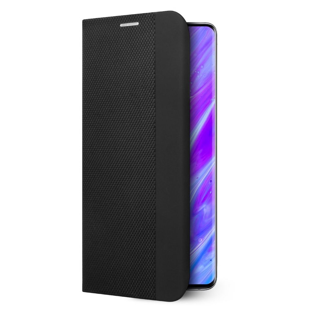 AREA CSTTPUM9111BKK Cover Libro TPU Mixed per Samsung A03, Nero