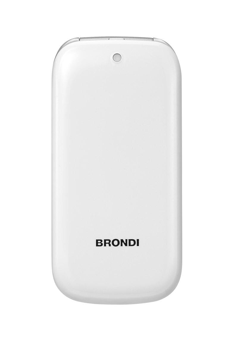 BRONDI STONEPIUBIANCO Cellulare Flip QB 2.4 Dual SIM BT 1.3MP LED Bianco - immagine 3
